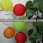 Festival Decoration Paper mini Lantern Rechargeable Colorful Solar Christmas Lights Decoration KL-SL08A