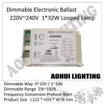 Fluorescent lamp electronic ballast with dimming 1x32W / 220V~240V