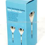 Garden Solar lights Set of 2PK bubble spikes LED Stainless steel GYSL0333G