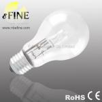 halogen lamp A55 E27 clear 70W 2000h CE ROHS warm white A55