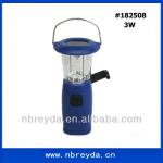 High Lumen Solar Lantern Dual Powered Rechargeable Led Lantern 182508 3w blue