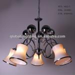 High quality 2014 popular E27 modern glass pendant lighting for indoor led made in china 6622-5