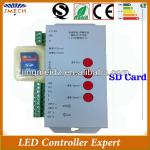 Hot selling Max 2048 points Programmable sd card led controller T-1000S
