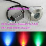 IP67,3W LED RGB Path light,RGB tri-chip,3in1,5VDC,out-control DS-11-1 3W RGB