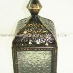 Iron glass lantern 27070