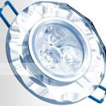 LED crystal Ceiling spotlights 3W for indoor lights
