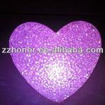 LED night light, l4cm crystal heart night light H-lnl021