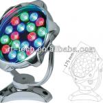 LED Under Water Boat Light, 18W RGB, Mulit Color Underwater Marine Light 18watt