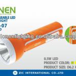 LONEN plastic emergency 0.5W high power super strong bright light first class most powerful led 50 lumen flashlight agent 2014