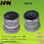 Long visibility distance solar powered obstruction light HAN700