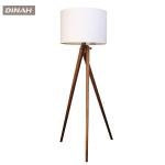 Luxury Bronze Antique Classic Brass Home Goods Decorative Wooden Floor Lamps Copper Tripod Floor Lamp Interior Luminaries L2830