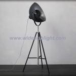 Metal Tripod Adjustable Floor Light/Floor Lamp With Hand Switch On Shade F30038