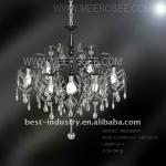 modern italy style crystal led pendant light for hotel MD68804-B-Black