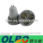 MR16 3*1W power LED lamp cup :MR16(diameter 5cm)GU10 or G5.3 pin
