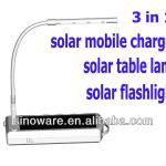 New Design Solar Reading Lamp With Solar Charger For iPhone 5 With Flashlight, Solar Reading Light Indoor and Outdoor Sunstar