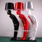 Personalized resin and metal floor lamp,respectful man floor lamp ML9002