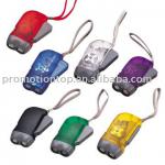 plastic 2 led rechargeable crank dynamo flashlight for promotion DT-07001