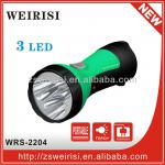 Plastic rechargeable LED flashlight (low cost) WRS-2204