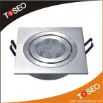 pure aluminium recessed square downlight TS5001