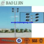 Q235 Galvanized Street Light Pole Using For Square street light pole