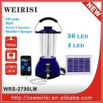 Rechargeable Multi-function solar LED camping light solar lantern with radio and mobile charger WRS-2790LM