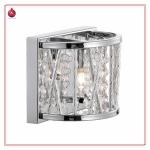 single bulbs crystal wall lamp with metal outside MB938-1 MB938-1