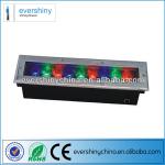 Stainless steel rectangle 9w ip65 rgb underground led light ES-DMDC-9*1