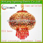 Super price red led crystal pendant lamp with high lumen smd led bulb for Chinese New Year XL-CD-012