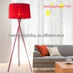 Tripod Farbic Shade Bedroom Study Parlour Stairs Decoration Modern Floor Lamp F7010 F7010