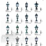 zhongshan tongde design outdoor pillar light with high quality(SH-8201~8216) SH-8201~8216