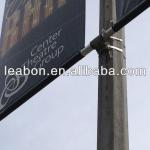 double side aluminum lamp street banner pole