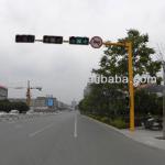 Outdoor galvanized Traffic signal lighting pole