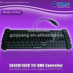 QY-C1316 384 channels dmx light controller control 24pcs lights at 16 CHS