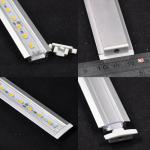 12mm*1.0-1.2 U Channel Aluminum Slot with Cover/Caps for Rigid LED Bar Light