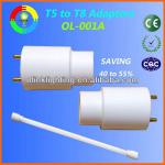 Easily installed energy-efficient t8 t5 adaptor used in T8 Luminaire