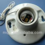 e26 edison screw porcelain lampholder with cord switch