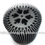 Anodized and machined aluminum heatsink profile for LED lighting