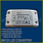 6W/12V LED DRIVER/ADAPTER/CONVERTER