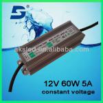 waterproof constant voltage 60w led driver POWER SUPPLY