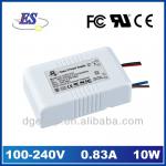 10W Constant Voltage Powersupply for 12V 24V with UL, CE