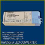6W/350mA LED DRIVER/ADAPTER/CONVERTER