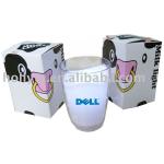 New Cow Milk Glass Romantic LED Night Lights Lamps Cup