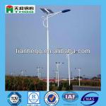 2013 galvanized street lighting pole with single or double arms