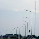 Conical street poles