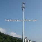 High mast steel lighting pole tower