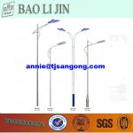 Galvanized And Powder Coating Street Light Pole Using For Square