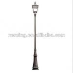 Public cast iron lighting pole