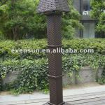 1pc PE rattan garden lamppost