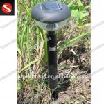 Stainless Steel 10 Inch Round Top Solar Lawn Lamp post