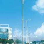galvanized 2-arm street light pole-BS